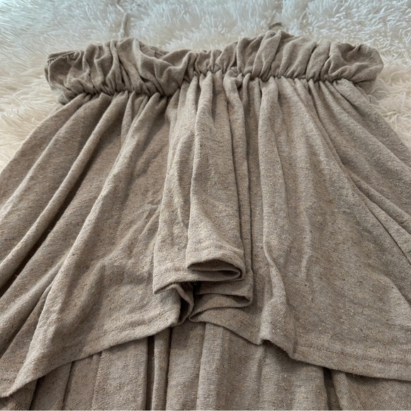 Free People Lacey Tunic Asymmetrical Babydoll Tank Tunic Beige Gray Size S - Picture 8 of 16